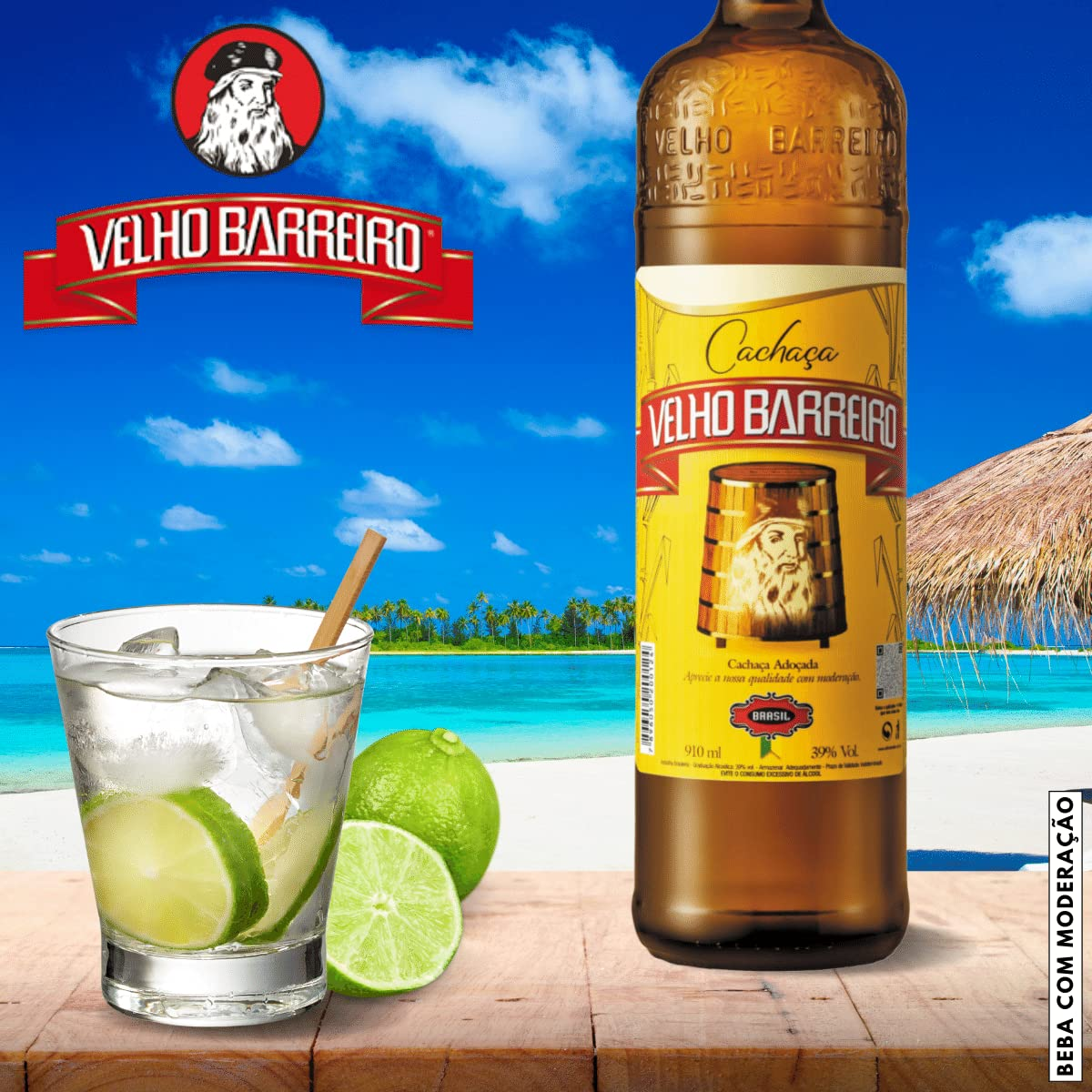 Caipirinha de Cachaça Velho Barreiro